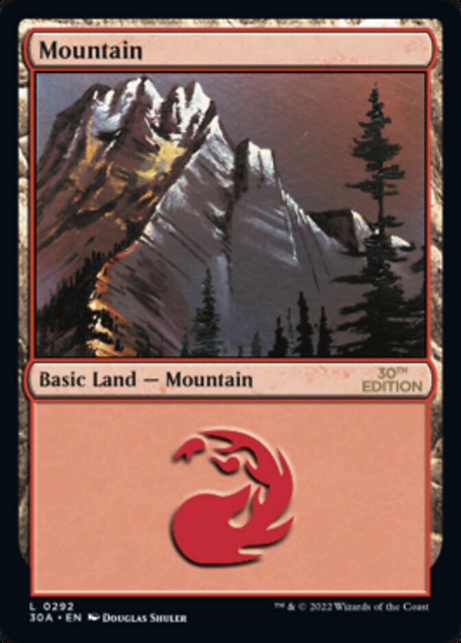 Mountain (292) [30th Anniversary Edition] | Card Merchant Takapuna