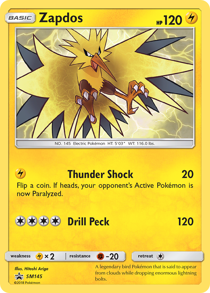 Zapdos (SM145) [Sun & Moon: Black Star Promos] | Card Merchant Takapuna