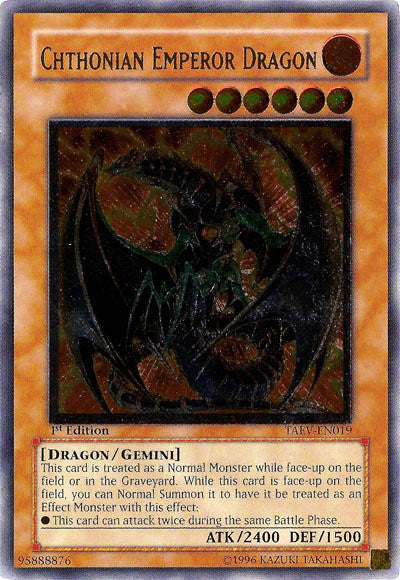 Chthonian Emperor Dragon [TAEV-EN019] Ultimate Rare | Card Merchant Takapuna