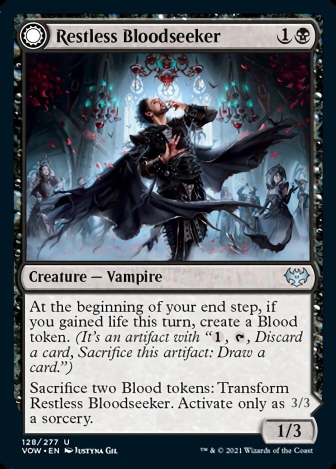 Restless Bloodseeker // Bloodsoaked Reveler [Innistrad: Crimson Vow] | Card Merchant Takapuna