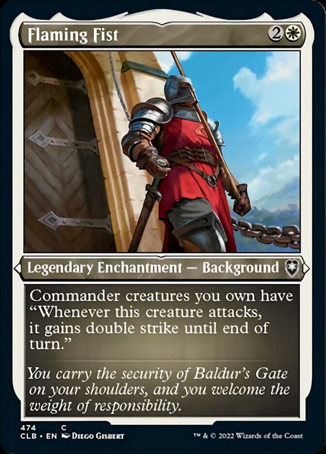 Flaming Fist (Foil Etched) [Commander Legends: Battle for Baldur's Gate] | Card Merchant Takapuna