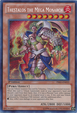 Thestalos the Mega Monarch [PRIO-EN035] Secret Rare | Card Merchant Takapuna