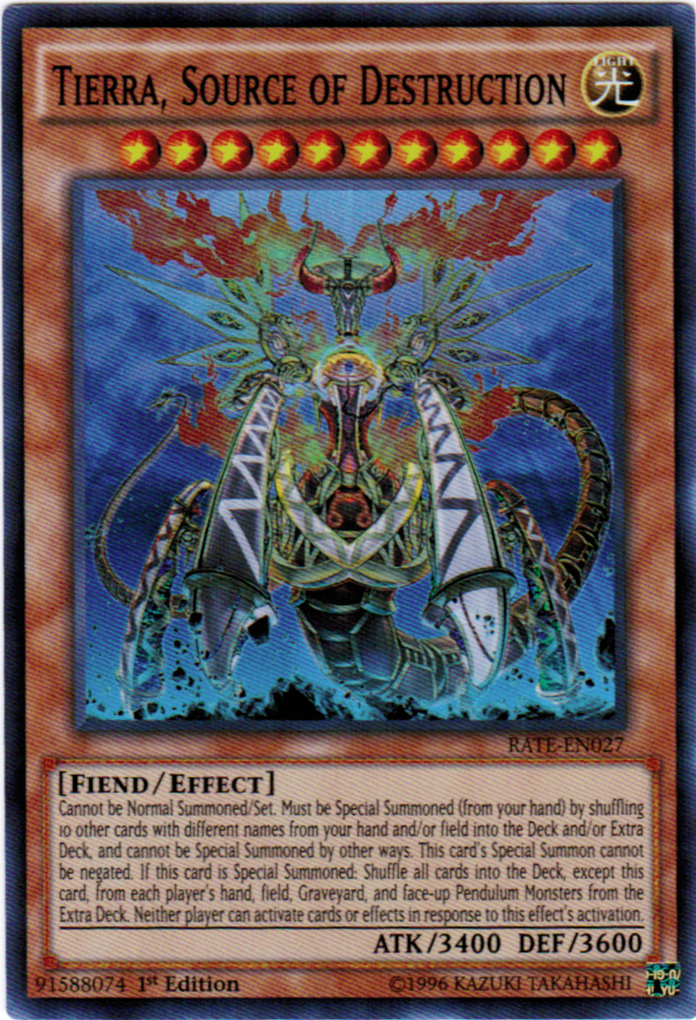 Tierra, Source of Destruction [RATE-EN027] Super Rare | Card Merchant Takapuna