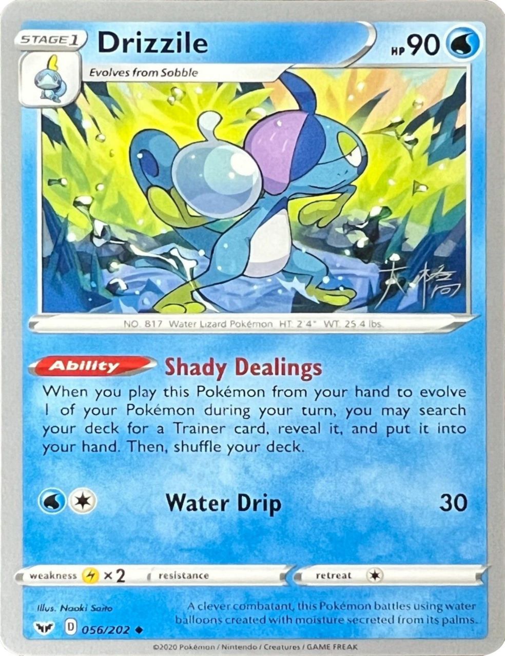 Drizzile (056/202) (Ice Rider Palkia - Rikuto Ohashi) [World Championships 2022] | Card Merchant Takapuna