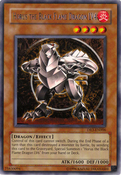 Horus the Black Flame Dragon LV4 [DR3-EN006] Rare | Card Merchant Takapuna