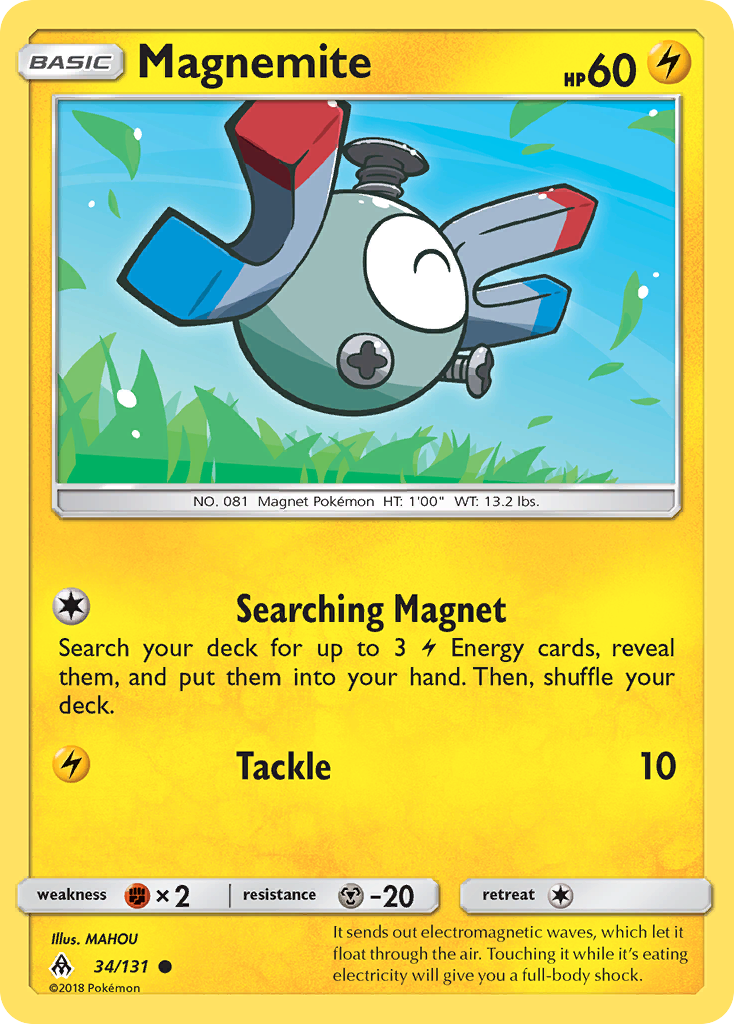 Magnemite (34/131) [Sun & Moon: Forbidden Light] | Card Merchant Takapuna