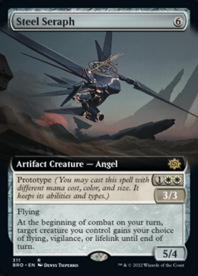 Steel Seraph (Extended Art) [The Brothers' War] | Card Merchant Takapuna