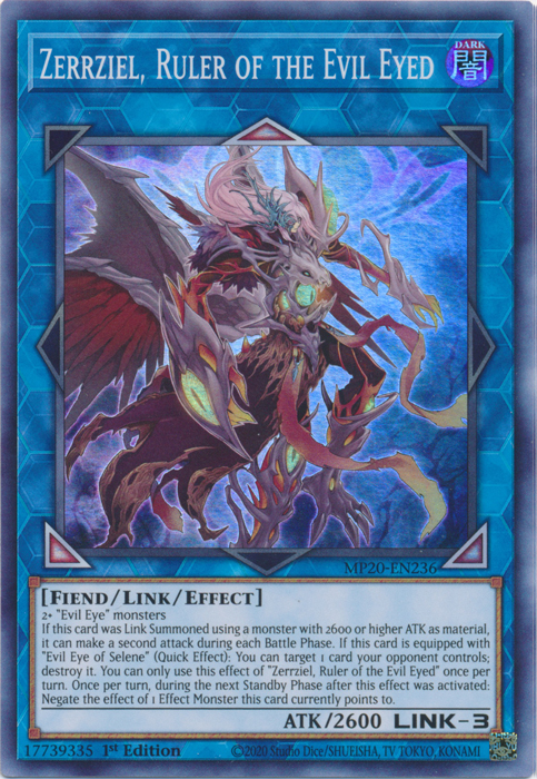 Zerrziel, Ruler of the Evil Eyed [MP20-EN236] Super Rare | Card Merchant Takapuna