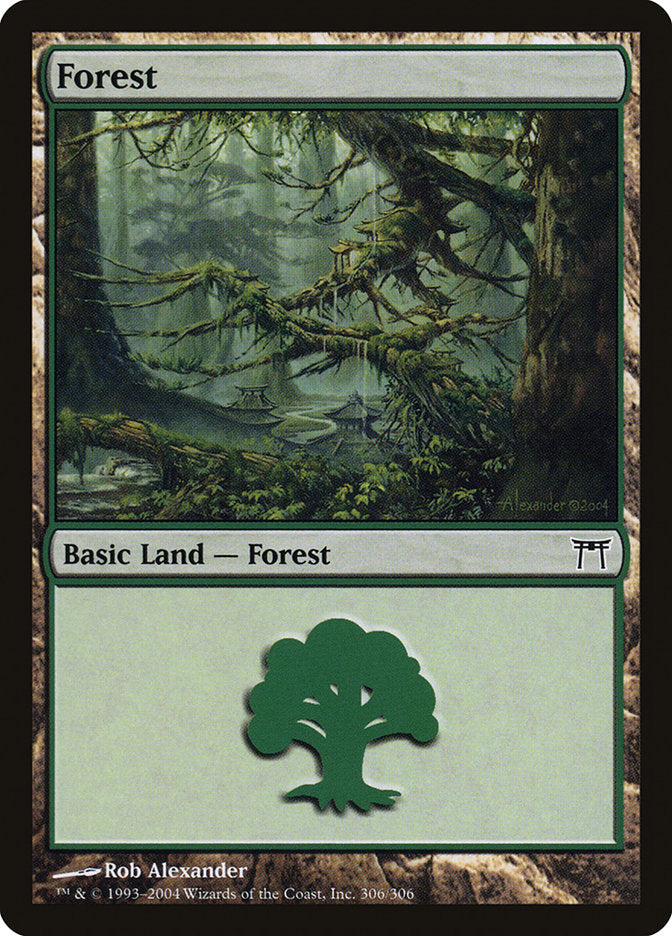 Forest (306) [Champions of Kamigawa] | Card Merchant Takapuna