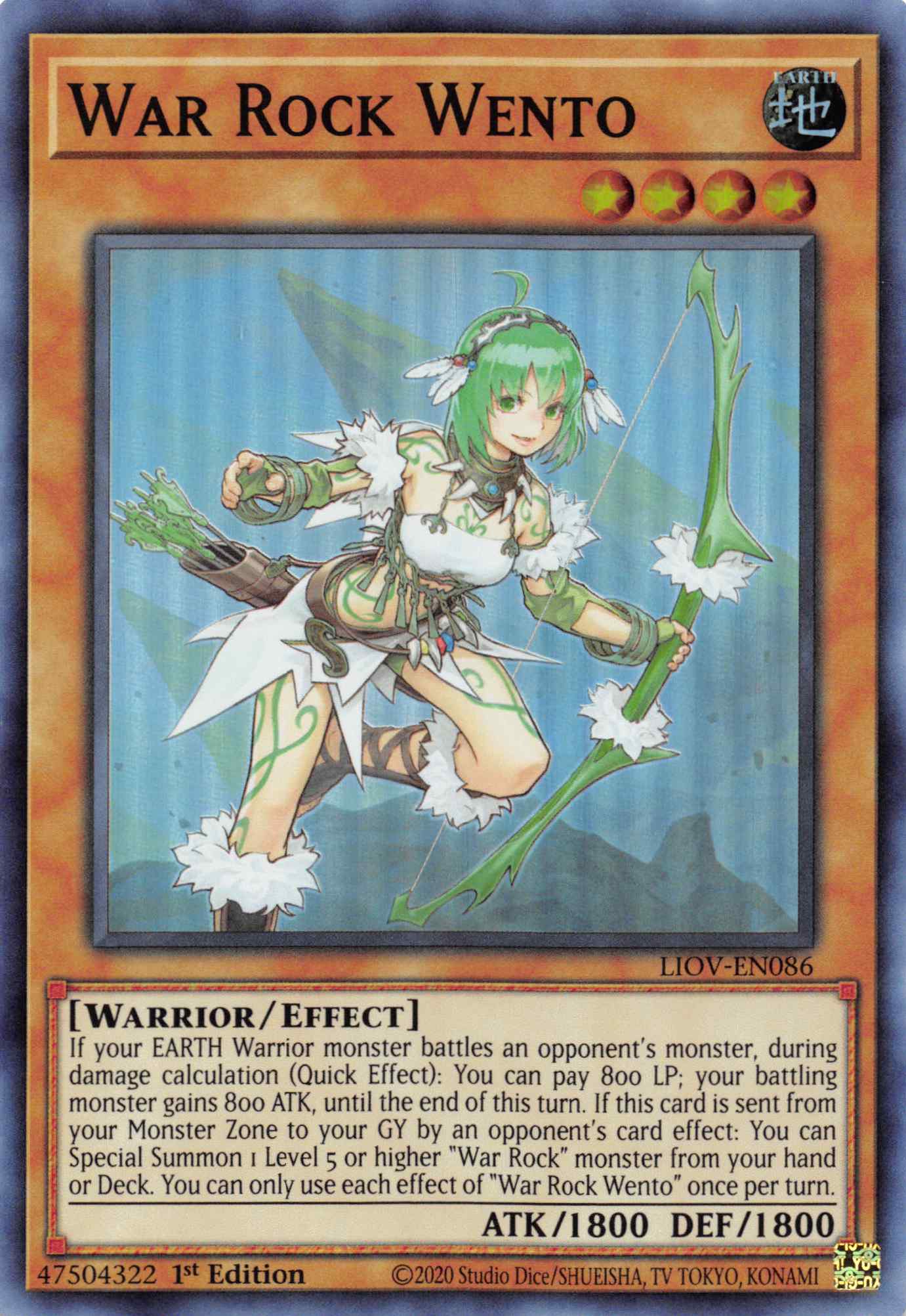 War Rock Wento [LIOV-EN086] Super Rare | Card Merchant Takapuna