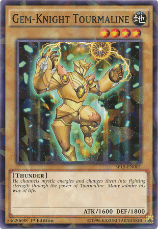 Gem-Knight Tourmaline [SP15-EN001] Shatterfoil Rare | Card Merchant Takapuna