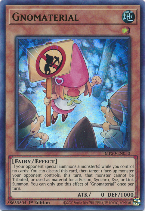 Gnomaterial [MP20-EN050] Ultra Rare | Card Merchant Takapuna