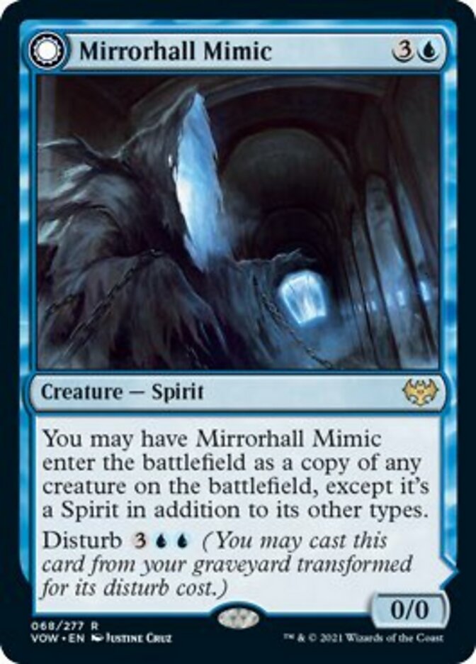 Mirrorhall Mimic // Ghastly Mimicry [Innistrad: Crimson Vow] | Card Merchant Takapuna