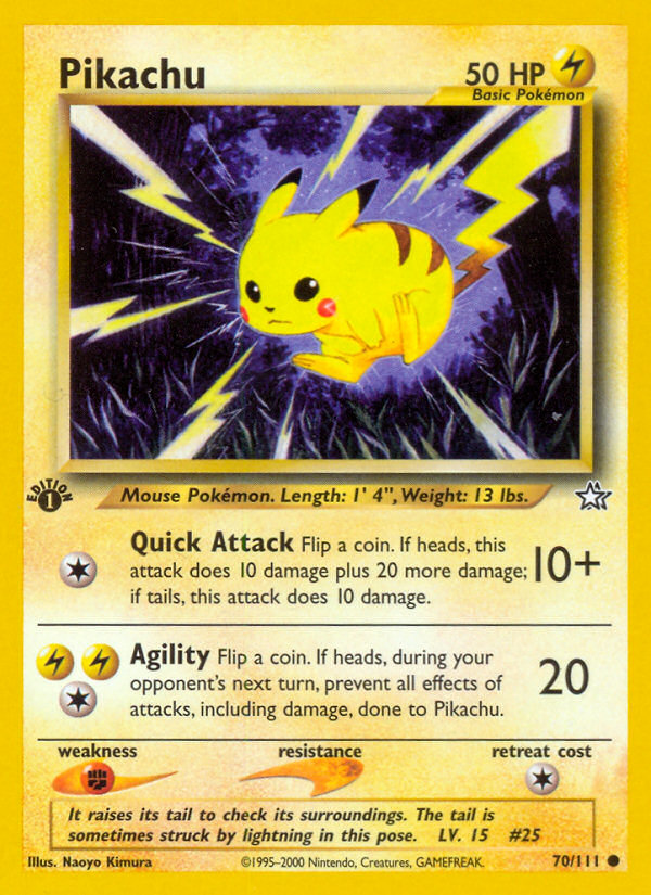 Pikachu (70/111) [Neo Genesis 1st Edition] | Card Merchant Takapuna