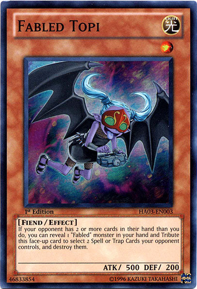 Fabled Topi [HA03-EN003] Super Rare | Card Merchant Takapuna