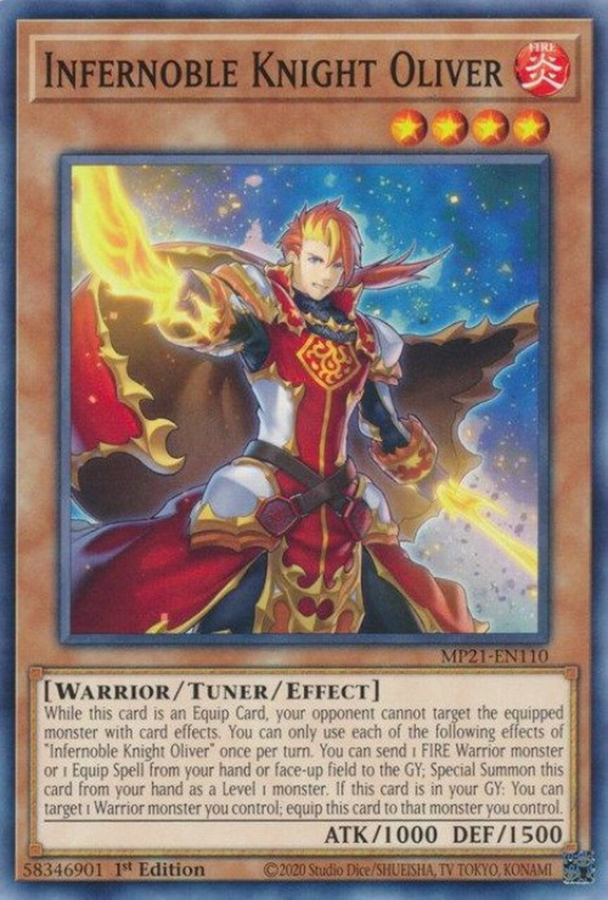 Infernoble Knight Oliver [MP21-EN110] Common | Card Merchant Takapuna