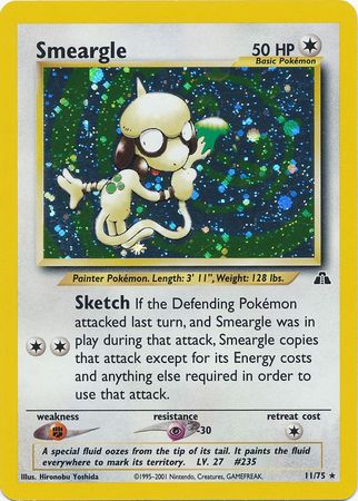 Smeargle (11/75) [Neo Discovery Unlimited] | Card Merchant Takapuna