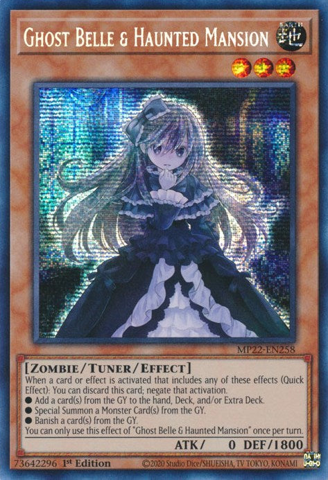 Ghost Belle & Haunted Mansion [MP22-EN258] Prismatic Secret Rare | Card Merchant Takapuna