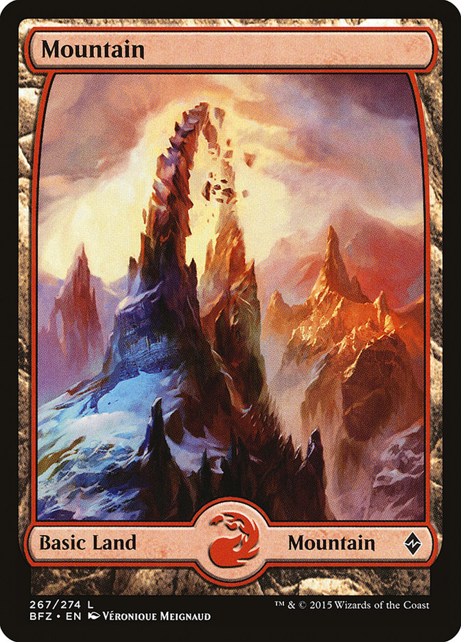 Mountain (267) (Full Art) [Battle for Zendikar] | Card Merchant Takapuna