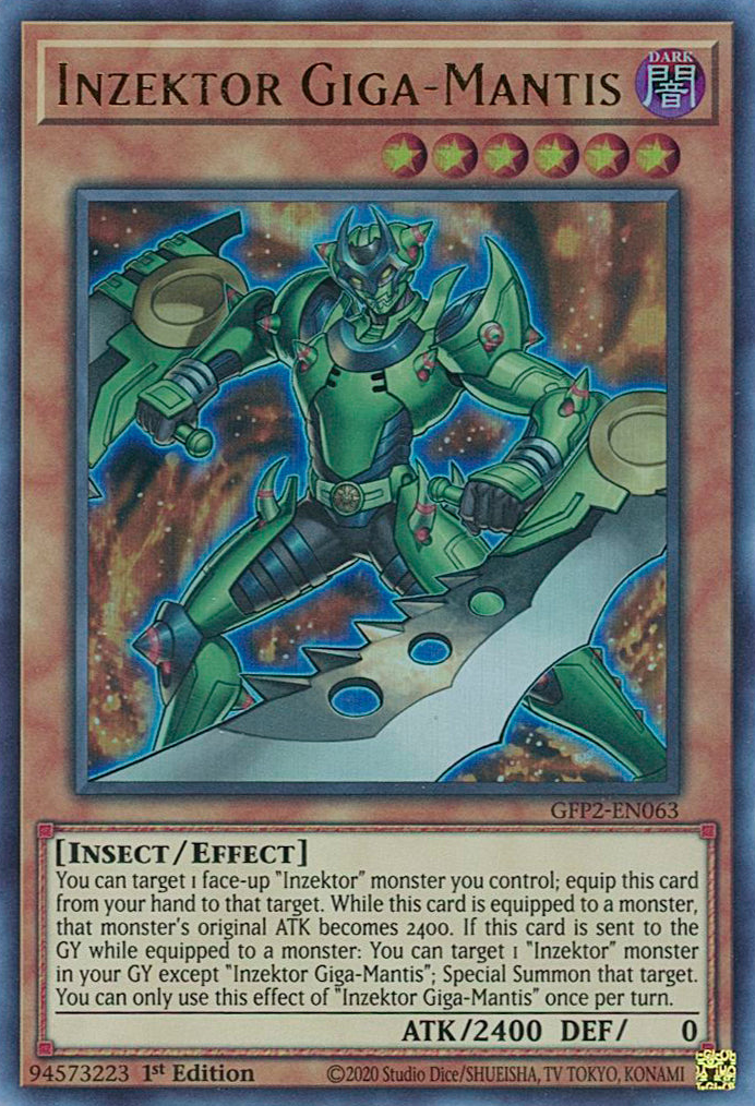 Inzektor Giga-Mantis [GFP2-EN063] Ultra Rare | Card Merchant Takapuna