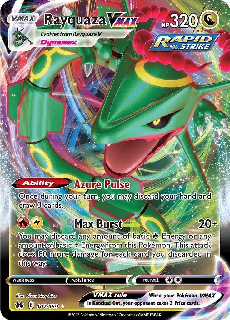 Rayquaza VMAX (102/159) (102) [Sword & Shield: Crown Zenith] | Card Merchant Takapuna