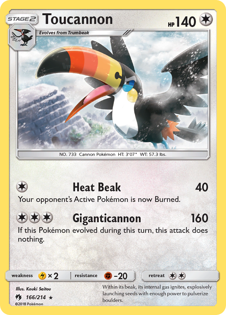 Toucannon (166/214) [Sun & Moon: Lost Thunder] | Card Merchant Takapuna