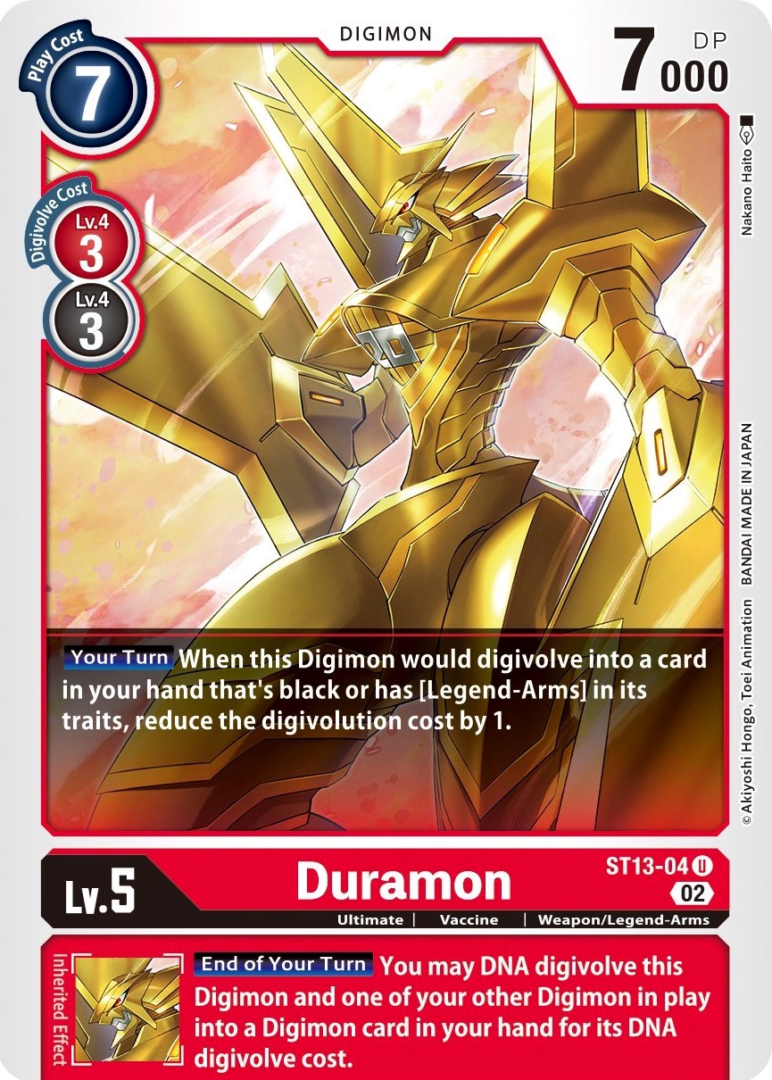 Duramon [ST13-04] [Starter Deck: Ragnaloardmon] | Card Merchant Takapuna