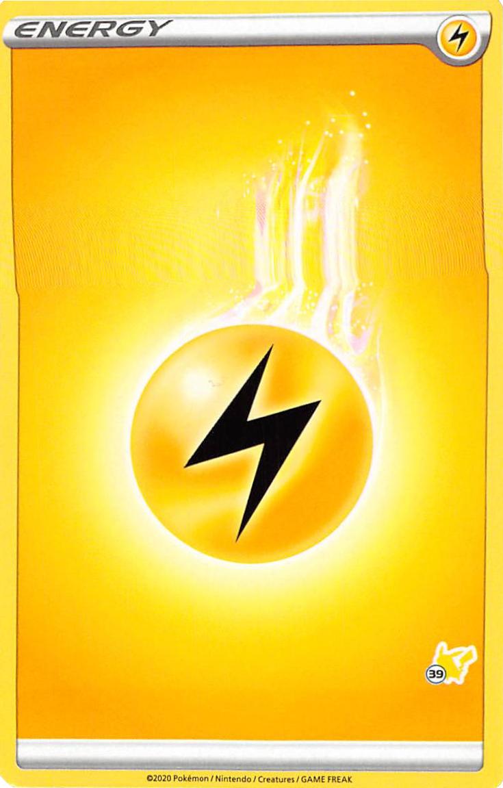 Lightning Energy (Pikachu Stamp #39) [Battle Academy 2022] | Card Merchant Takapuna