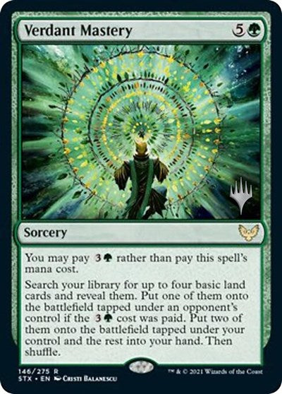 Verdant Mastery (Promo Pack) [Strixhaven: School of Mages Promos] | Card Merchant Takapuna