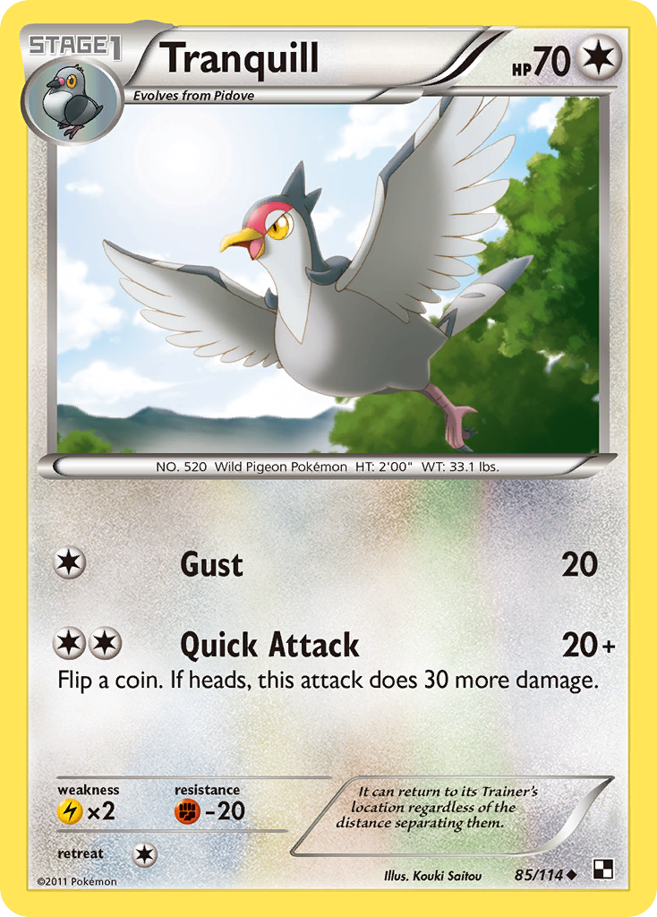 Tranquill (85/114) [Black & White: Base Set] | Card Merchant Takapuna