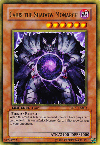 Caius the Shadow Monarch [GLD2-EN033] Ultra Rare | Card Merchant Takapuna