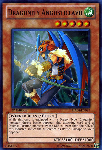 Dragunity Angusticlavii [HA04-EN047] Super Rare | Card Merchant Takapuna