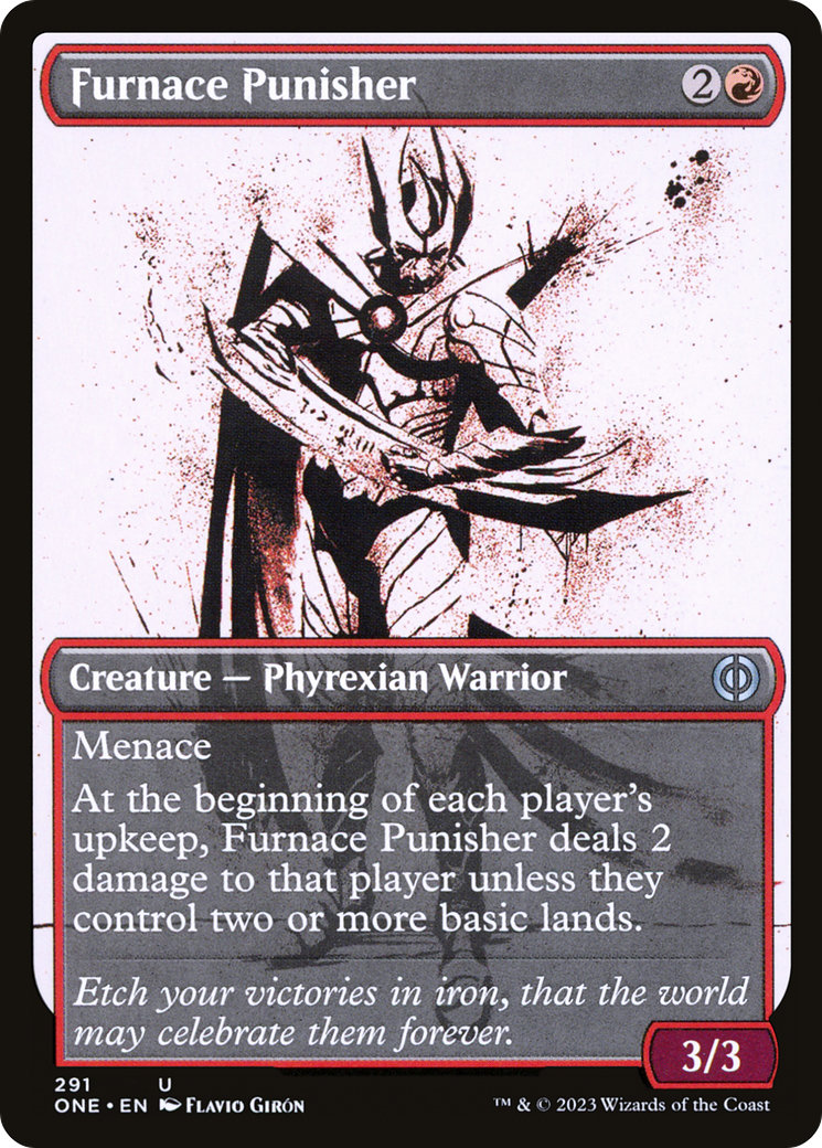 Furnace Punisher (Showcase Ichor) [Phyrexia: All Will Be One] | Card Merchant Takapuna