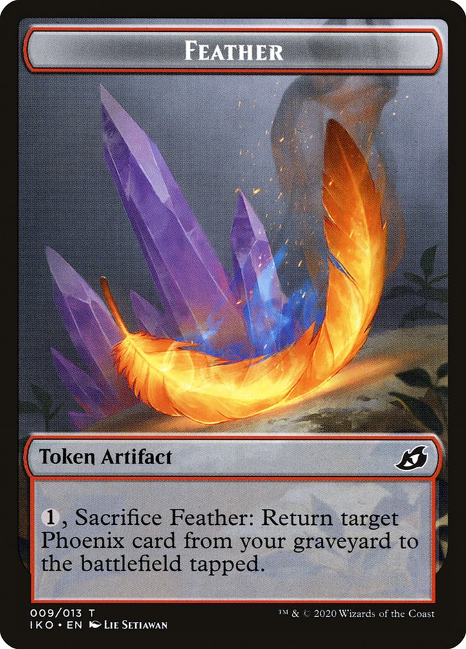 Feather Token [Ikoria: Lair of Behemoths Tokens] | Card Merchant Takapuna