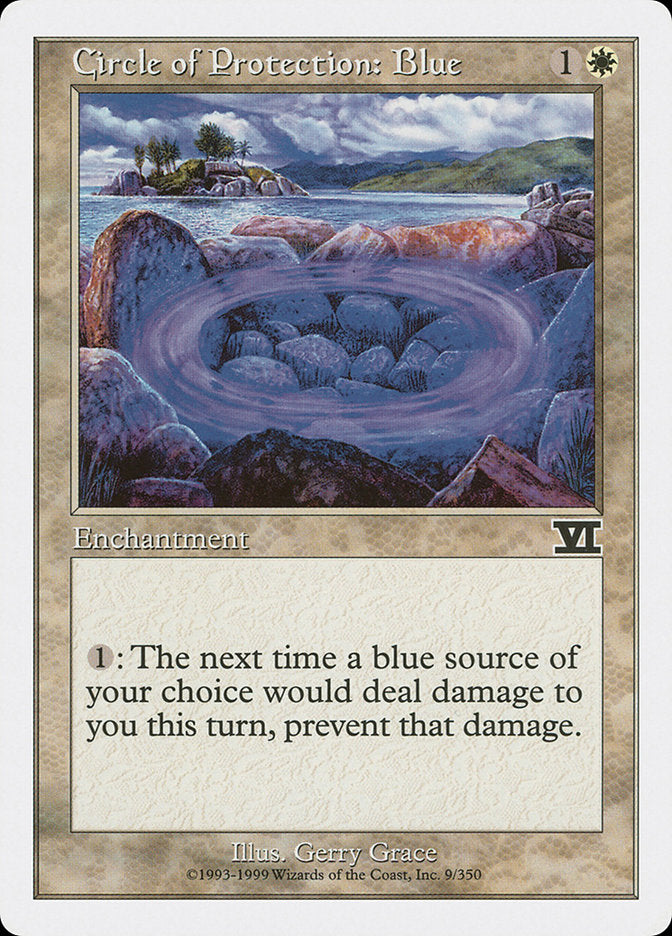 Circle of Protection: Blue [Classic Sixth Edition] | Card Merchant Takapuna