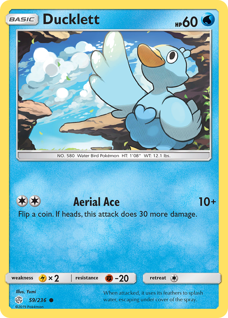 Ducklett (59/236) [Sun & Moon: Cosmic Eclipse] | Card Merchant Takapuna