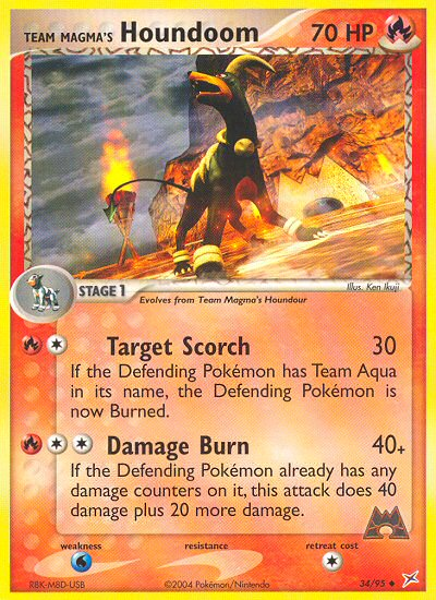 Team Magma's Houndoom (34/95) [EX: Team Magma vs Team Aqua] | Card Merchant Takapuna