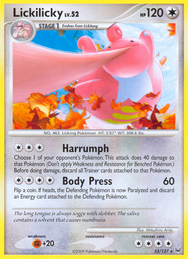 Lickilicky (33/127) [Platinum: Base Set] | Card Merchant Takapuna