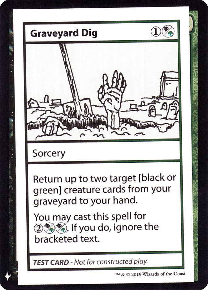 Graveyard Dig [Mystery Booster Playtest Cards] | Card Merchant Takapuna