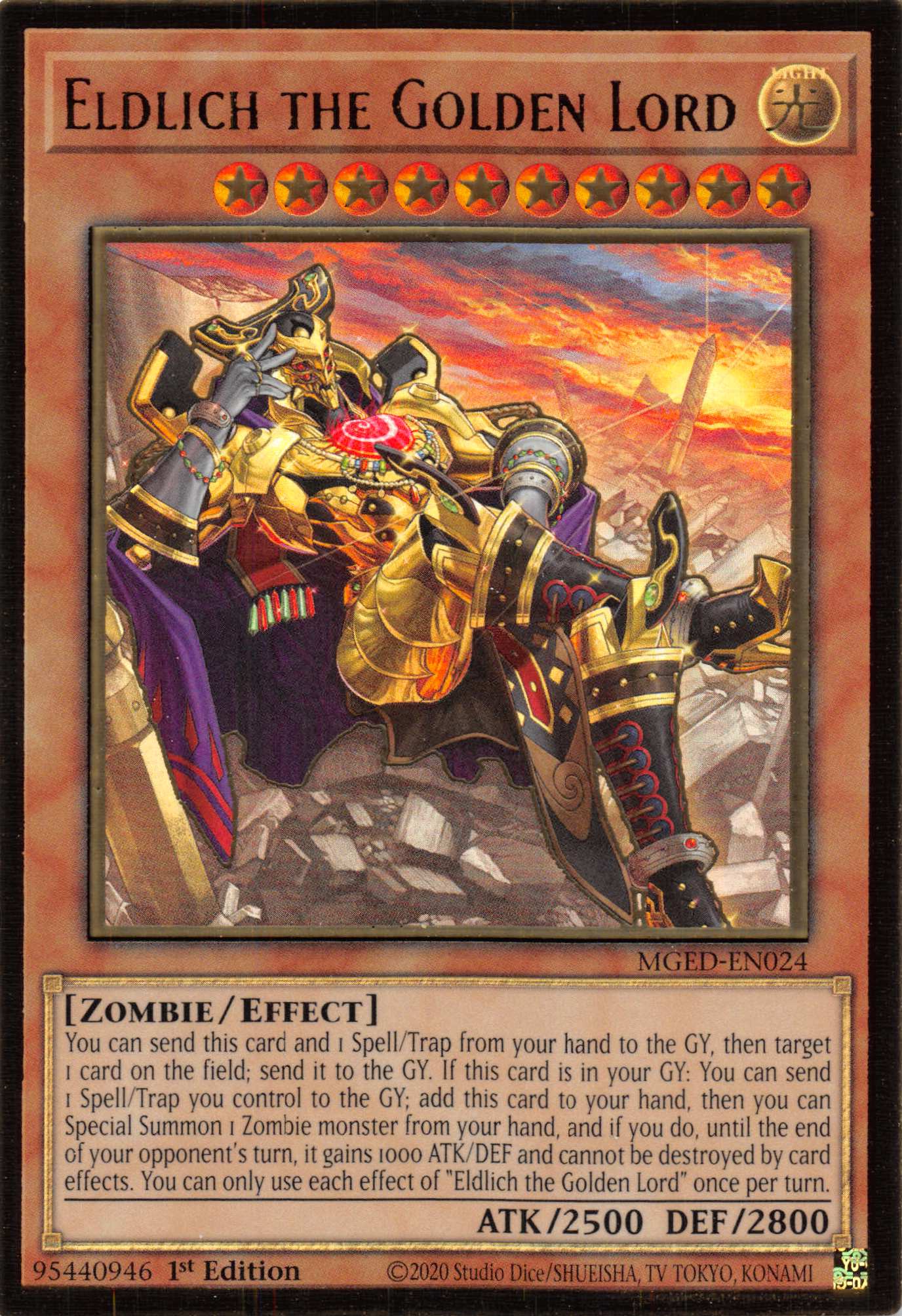 Eldlich the Golden Lord (Alternate Art) [MGED-EN024] Gold Rare | Card Merchant Takapuna