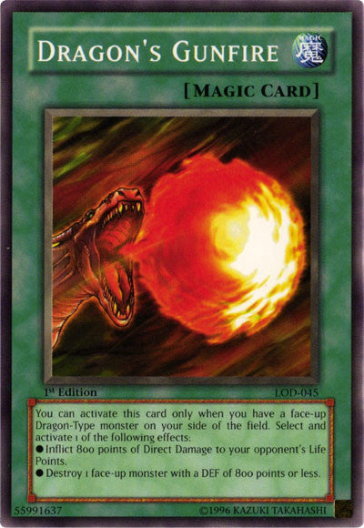 Dragon's Gunfire [LOD-045] Common | Card Merchant Takapuna