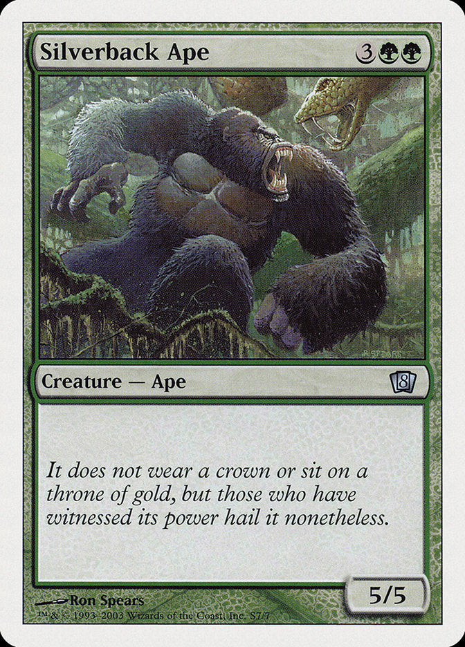 Silverback Ape [Eighth Edition] | Card Merchant Takapuna