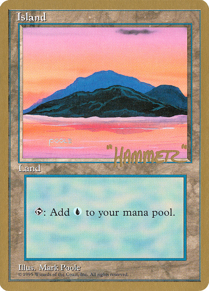 Island (shr369) (Shawn "Hammer" Regnier) [Pro Tour Collector Set] | Card Merchant Takapuna