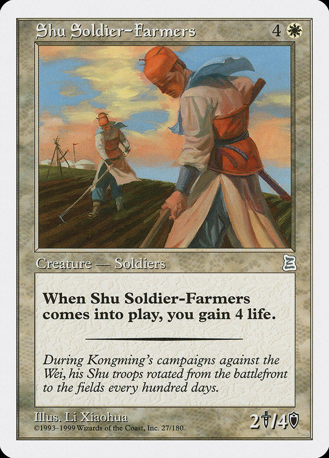 Shu Soldier-Farmers [Portal Three Kingdoms] | Card Merchant Takapuna