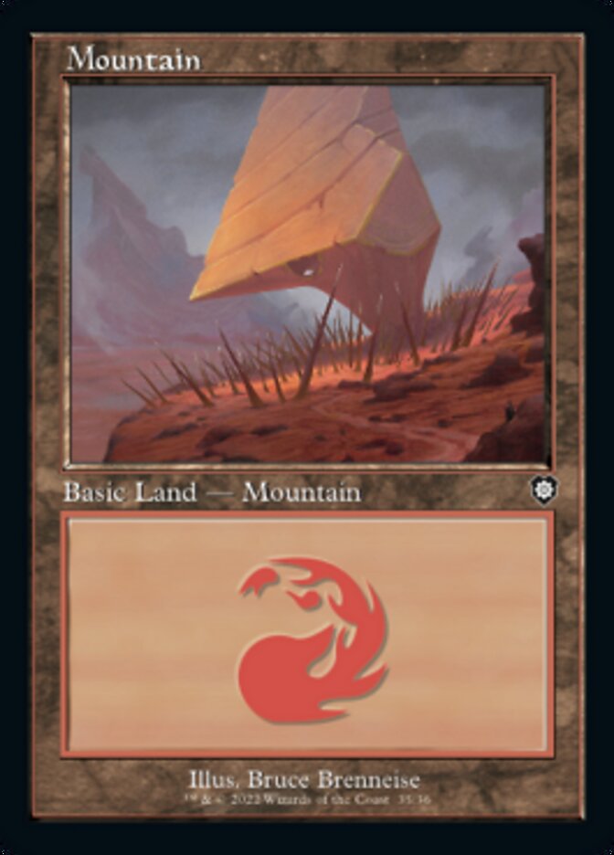 Mountain (035) (Retro) [The Brothers' War Commander] | Card Merchant Takapuna