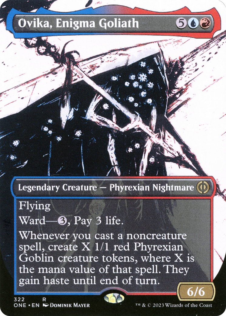 Ovika, Enigma Goliath (Borderless Ichor) [Phyrexia: All Will Be One] | Card Merchant Takapuna