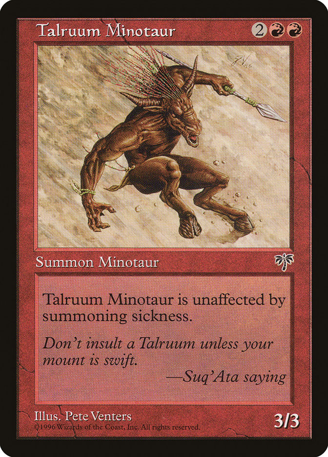 Talruum Minotaur [Mirage] | Card Merchant Takapuna