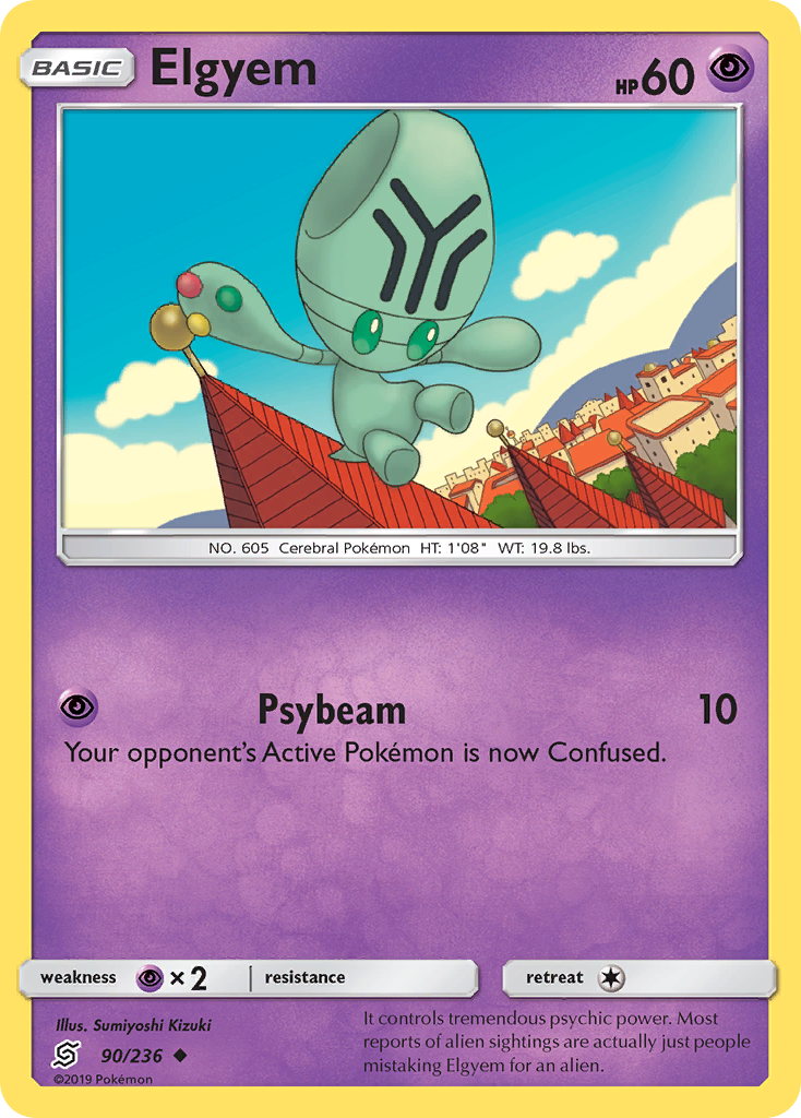 Elgyem (90/236) [Sun & Moon: Unified Minds] | Card Merchant Takapuna