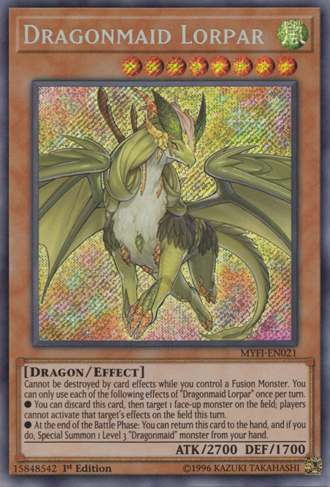 Dragonmaid Lorpar [MYFI-EN021] Secret Rare | Card Merchant Takapuna