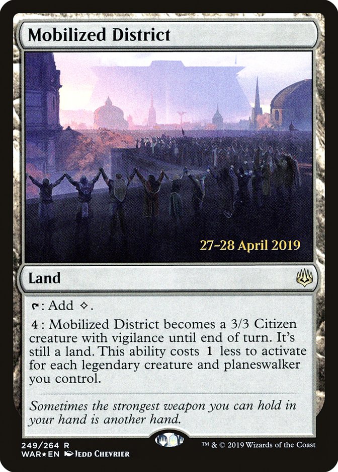 Mobilized District [War of the Spark Prerelease Promos] | Card Merchant Takapuna